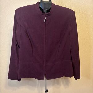 JM Collection Deep Purple Blazer